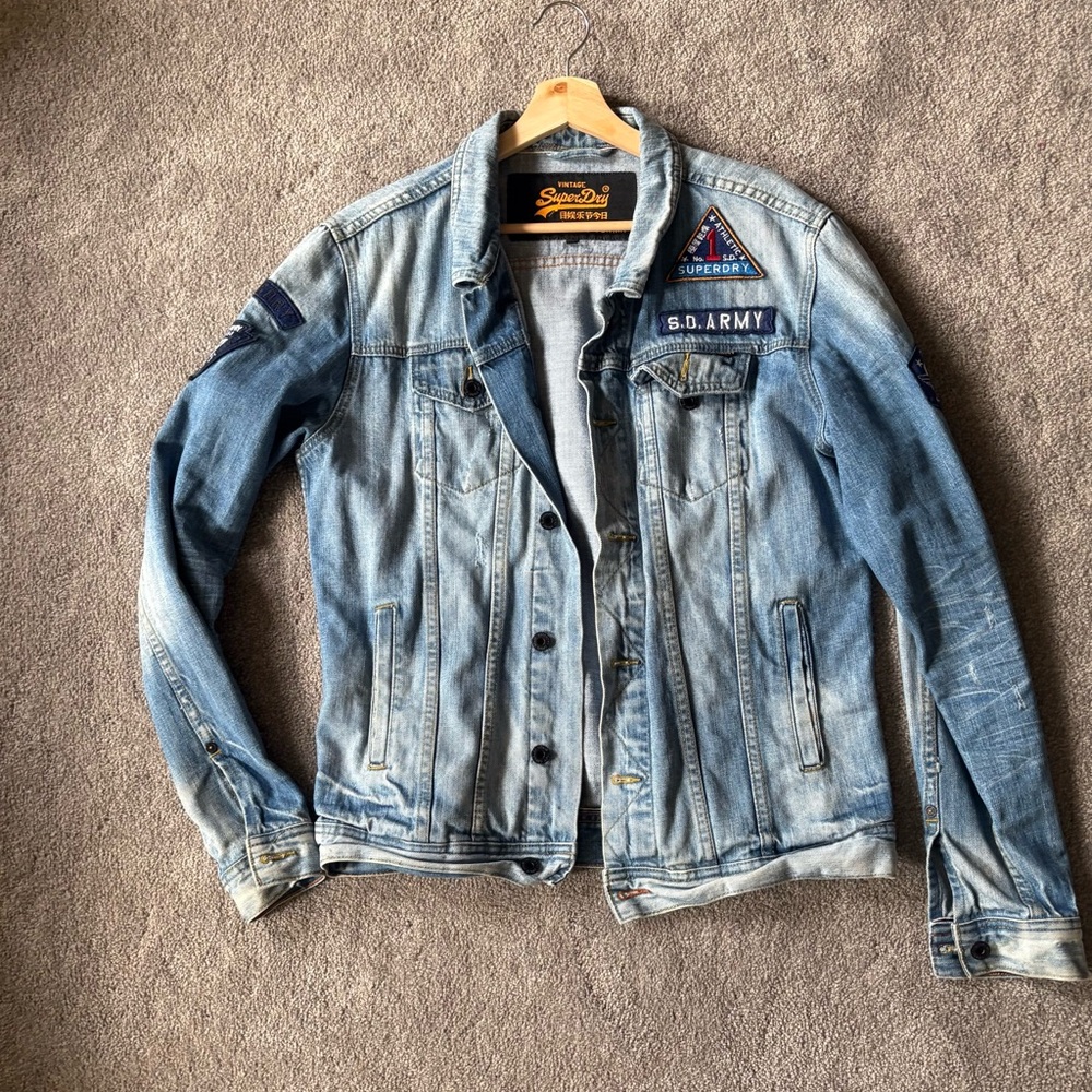 Superdry Vintage Rogue Patch Trucker Denim Jacket